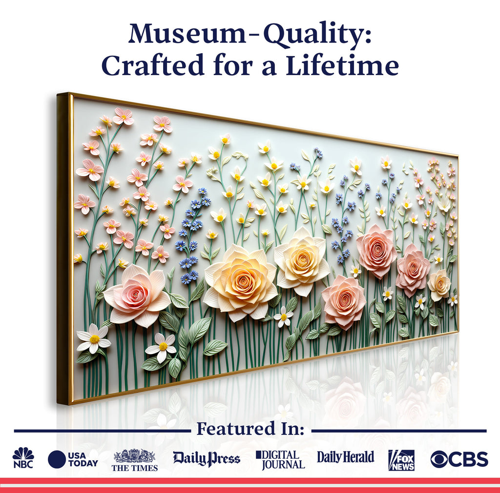 Garden Rhapsody Canvas Wall Art – Personalized, Made in the USA, Ready to Hang