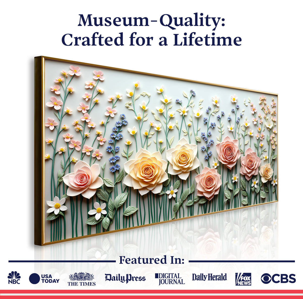 Garden Rhapsody Canvas Wall Art – Personalized, Made in the USA, Ready to Hang