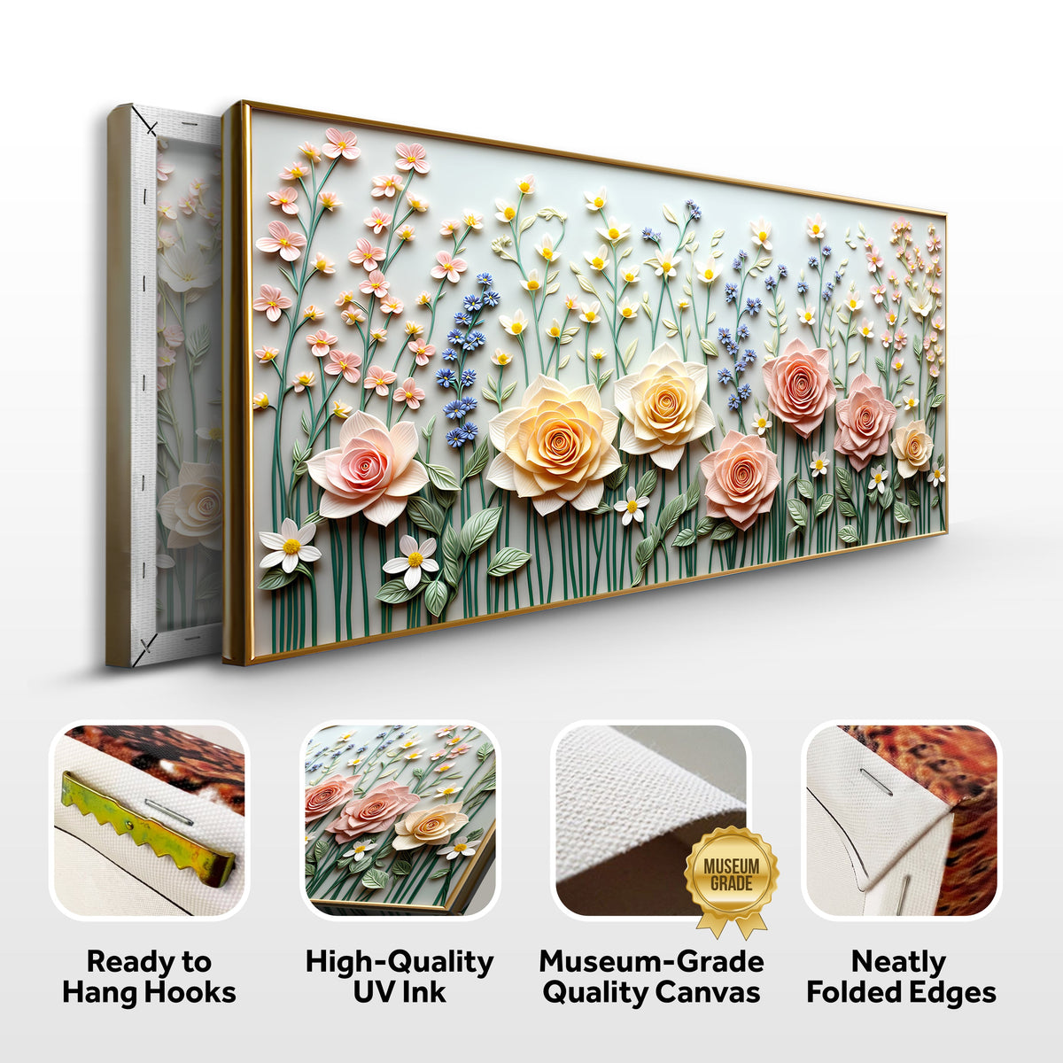 Garden Rhapsody Canvas Wall Art – Personalized, Made in the USA, Ready to Hang