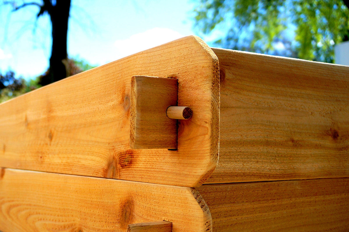 Cedar Raised Garden Bed Kit – Double Deep 3x6, No Tools, Handcrafted in the USA