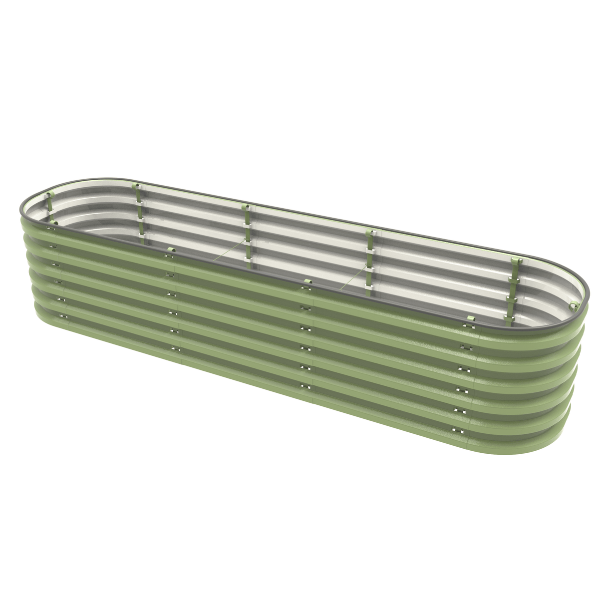 Gro-Rite Metal Raised Garden Bed Kit – No Tools Needed, Food-Safe Aluzinc Steel