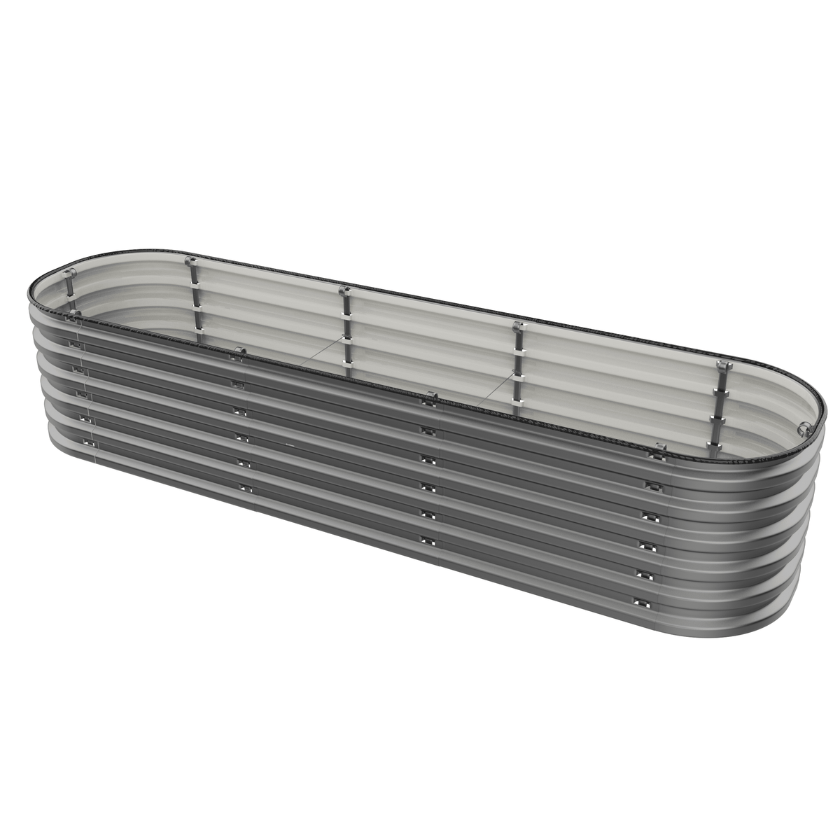 Gro-Rite Metal Raised Garden Bed Kit – No Tools Needed, Food-Safe Aluzinc Steel