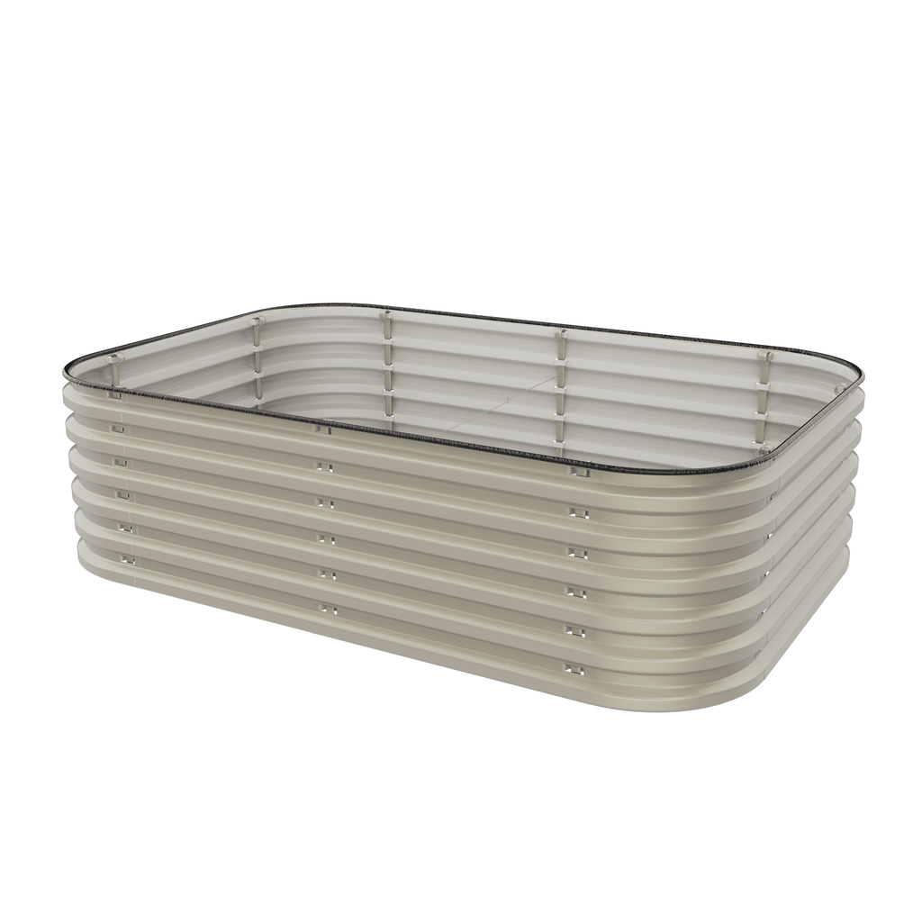 Gro-Rite Metal Raised Garden Bed Kit – No Tools Needed, Food-Safe Aluzinc Steel