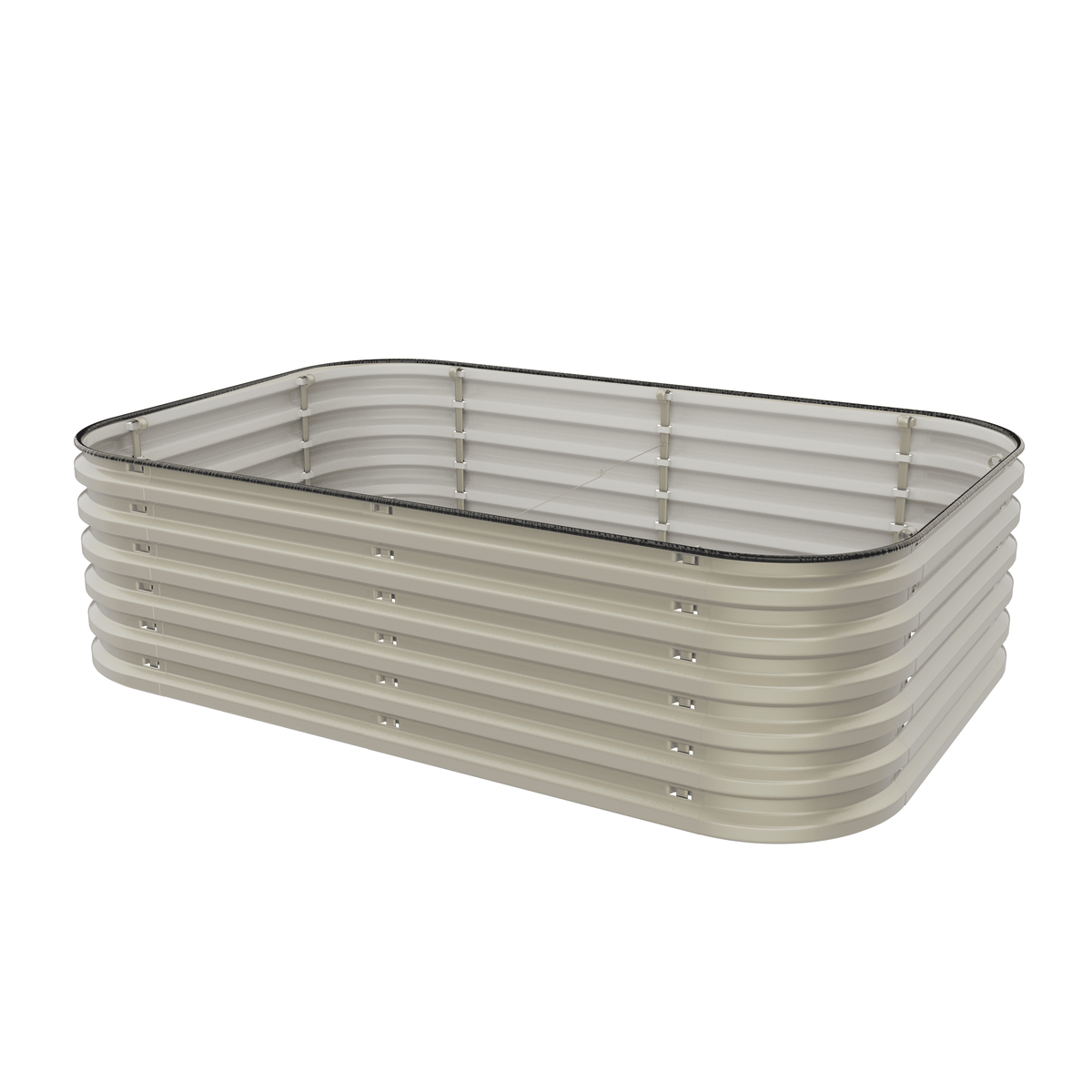 Gro-Rite Metal Raised Garden Bed Kit – No Tools Needed, Food-Safe Aluzinc Steel