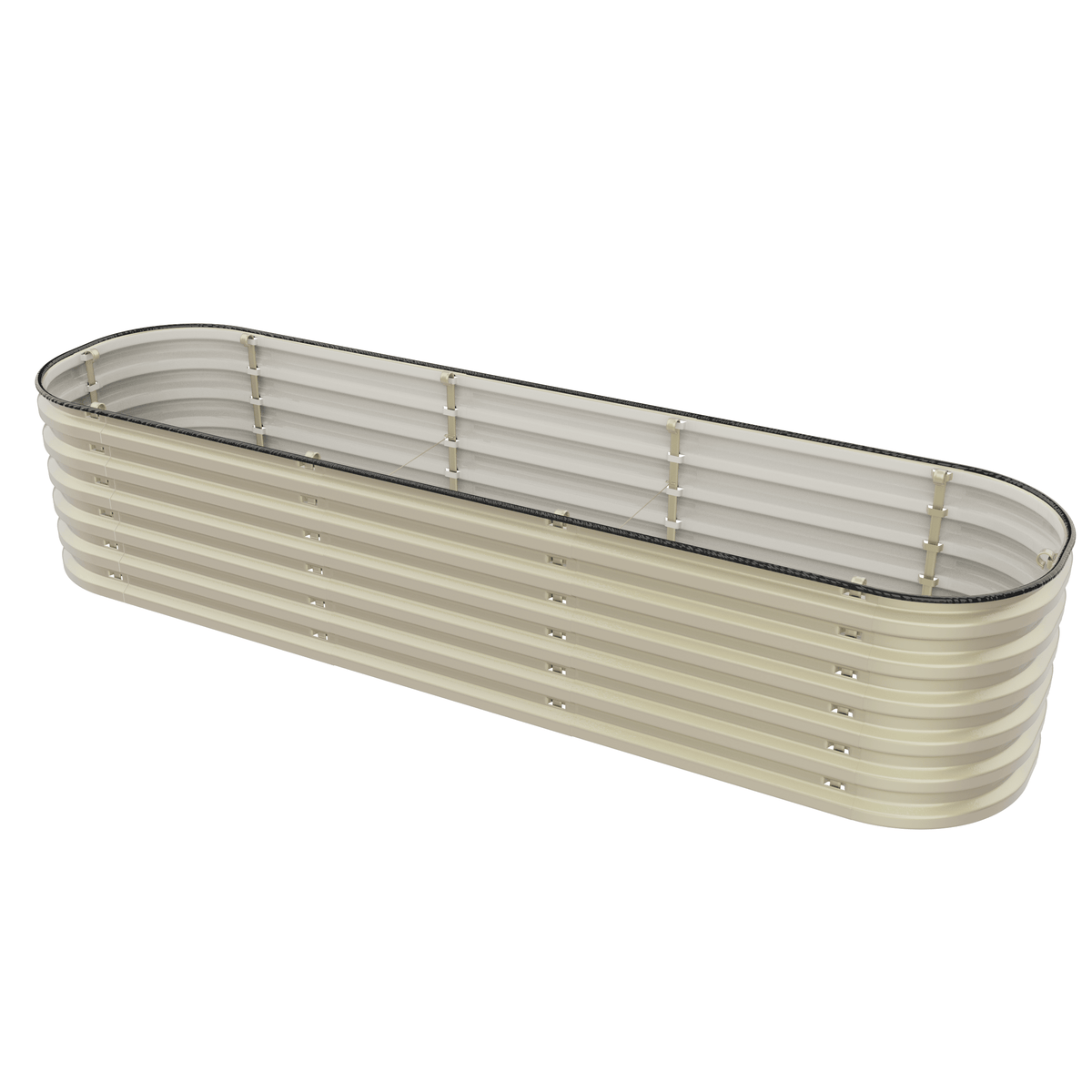 Gro-Rite Metal Raised Garden Bed Kit – No Tools Needed, Food-Safe Aluzinc Steel