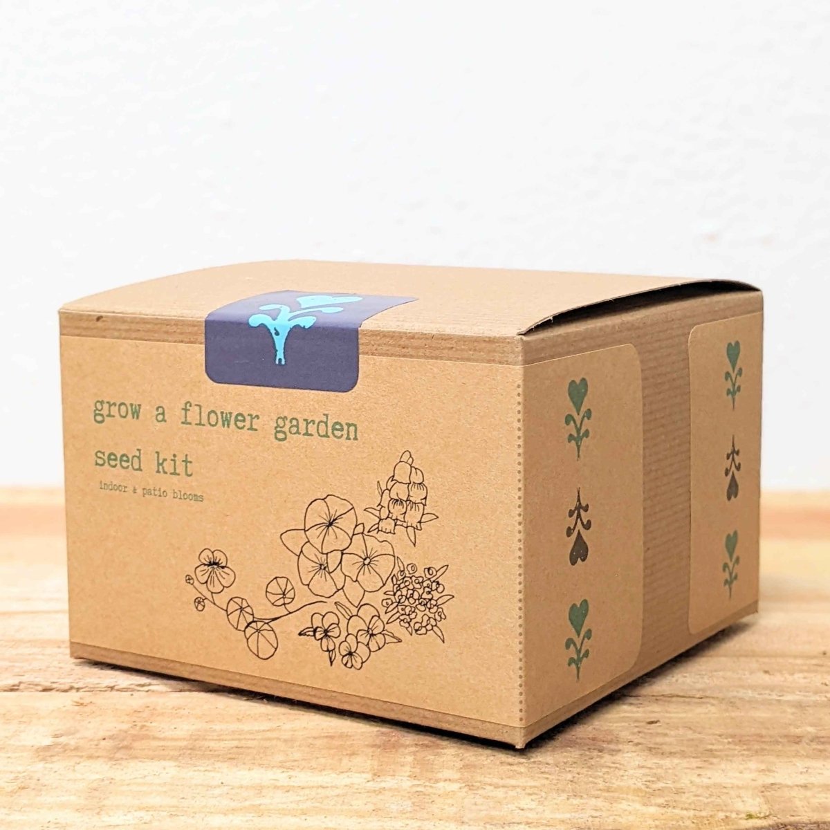 "Grow a Flower Garden" Indoor Blooms Seed Kit – Fresh US-Grown Seeds for Windowsill or Garden