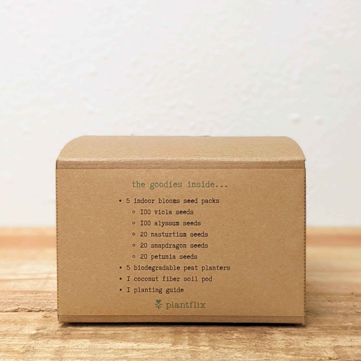 "Grow a Flower Garden" Indoor Blooms Seed Kit – Fresh US-Grown Seeds for Windowsill or Garden