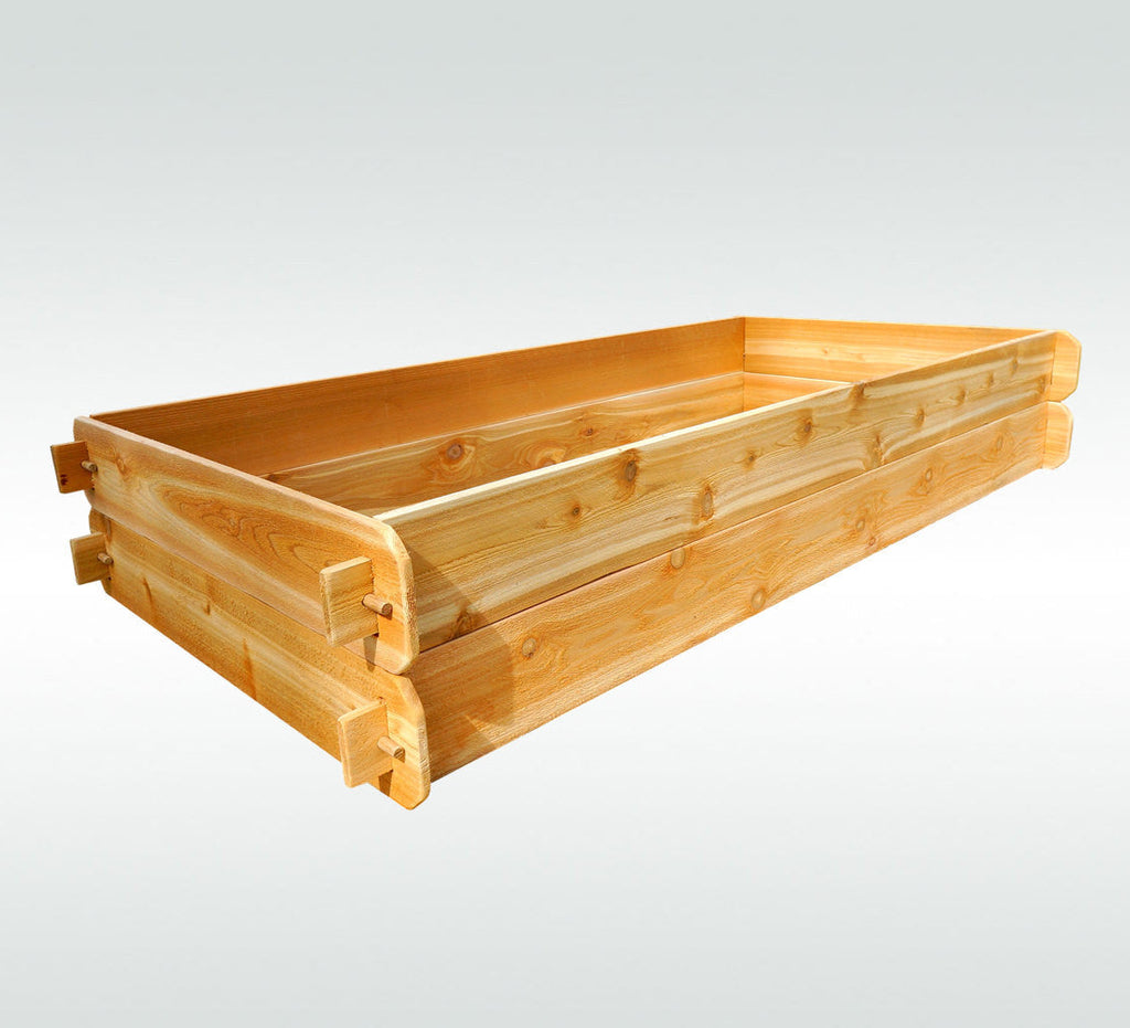 Cedar Raised Garden Bed Kit – Double Deep 3x6, No Tools, Handcrafted in the USA
