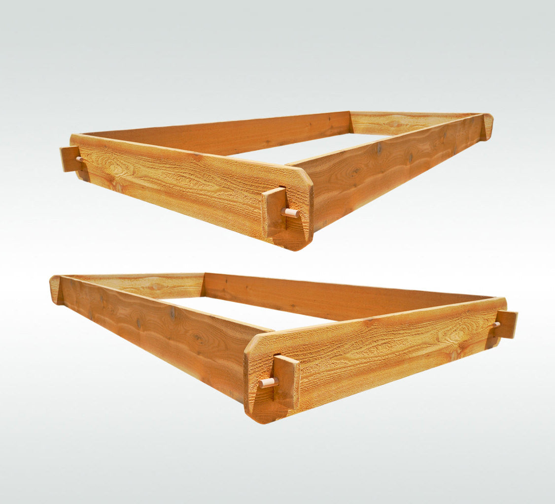 Cedar Raised Garden Bed Kit – Double Deep 3x6, No Tools, Handcrafted in the USA
