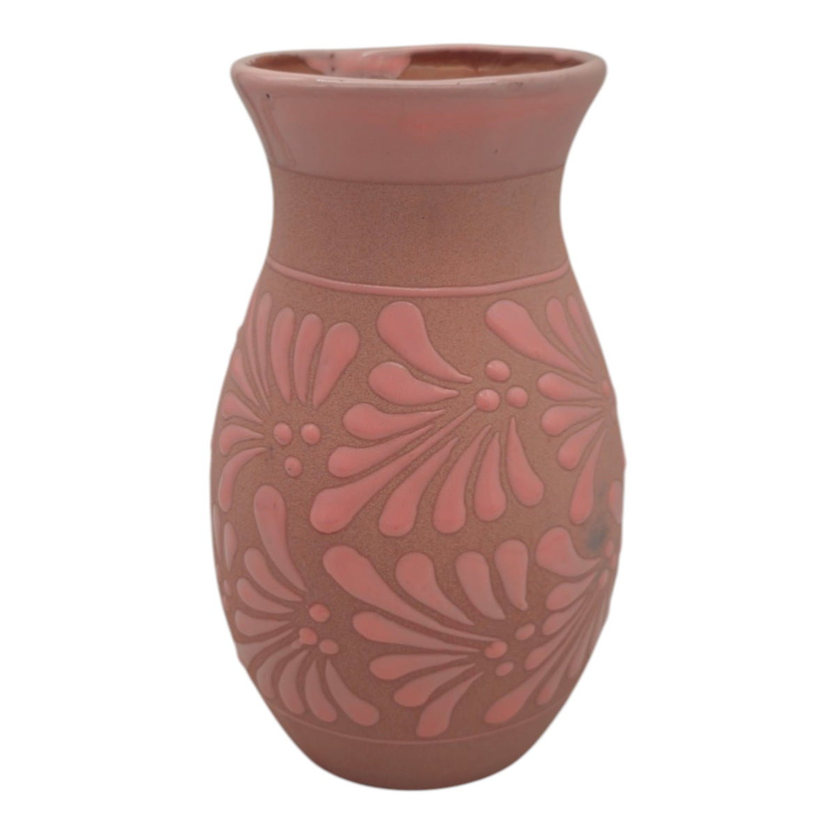Pink Talavera Vase | Handmade Floral Pottery