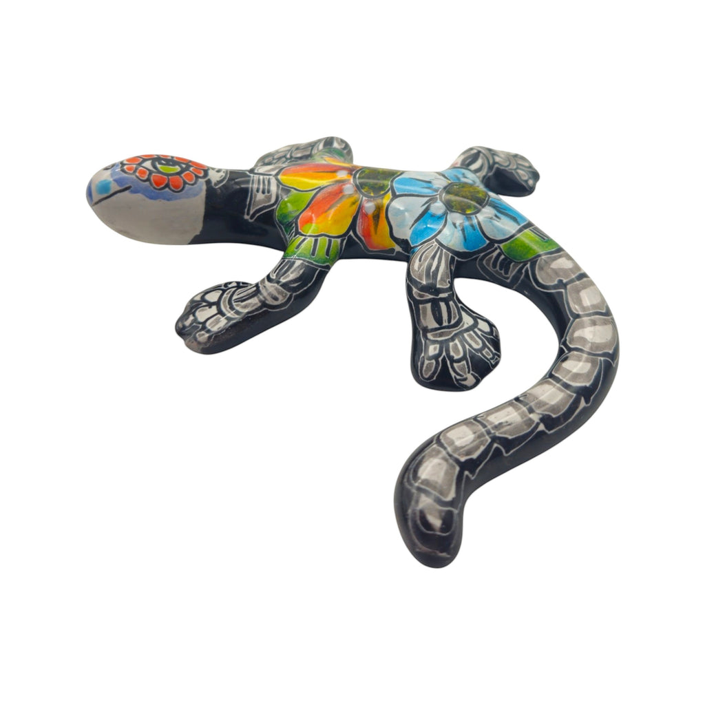 Talavera Lizard Figurine | Day of the Dead Wall Decor