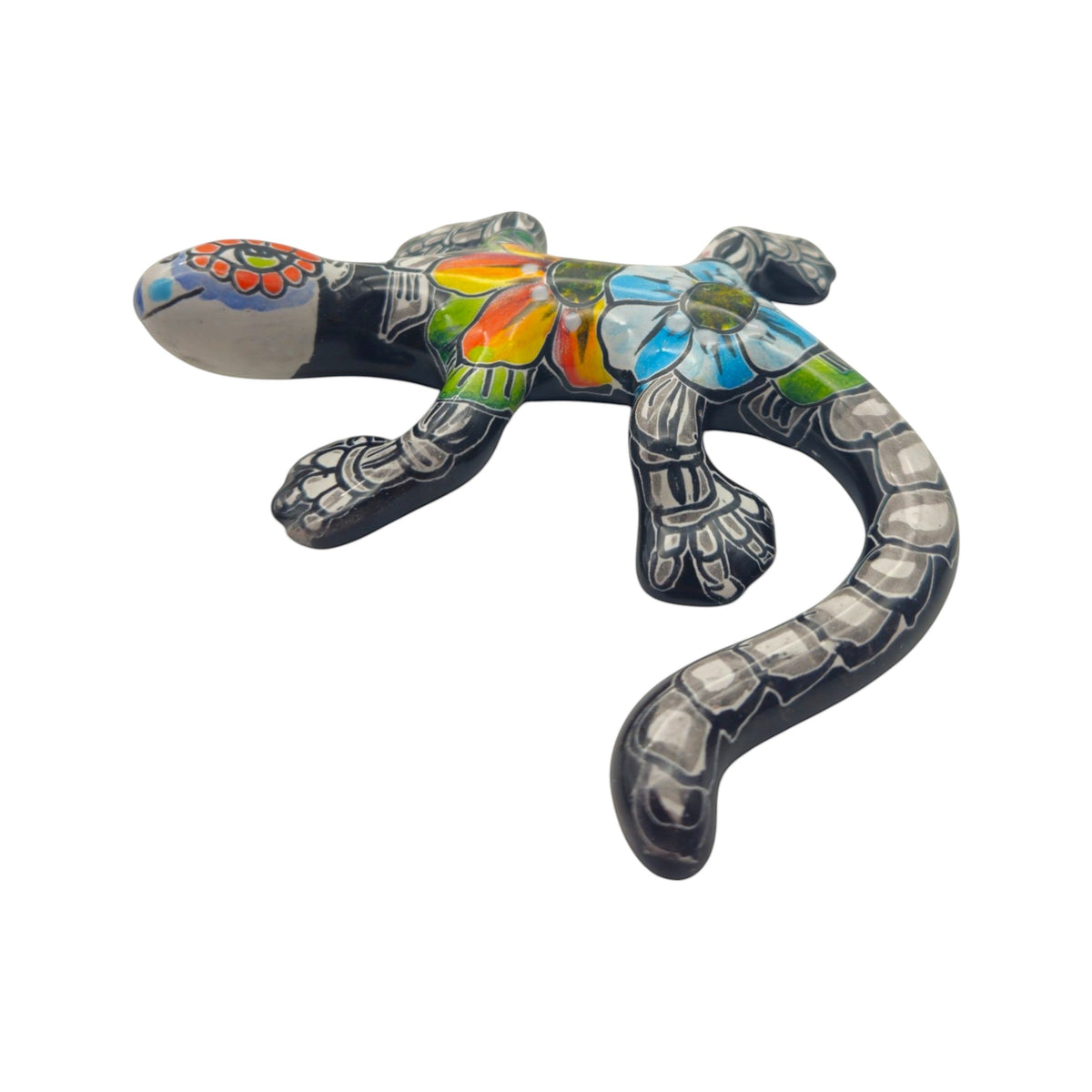 Talavera Lizard Figurine | Day of the Dead Wall Decor